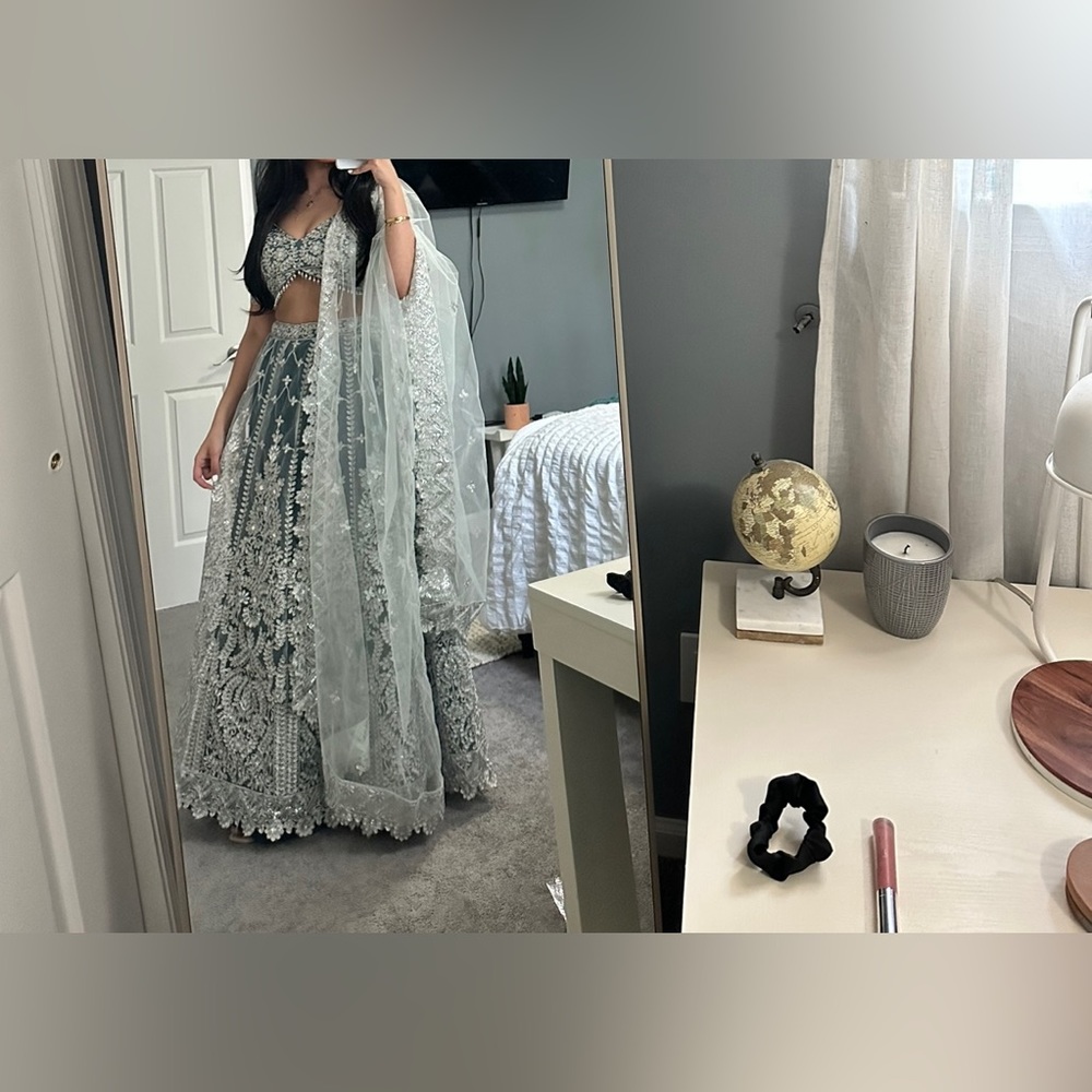 Teal Lehenga Choli
